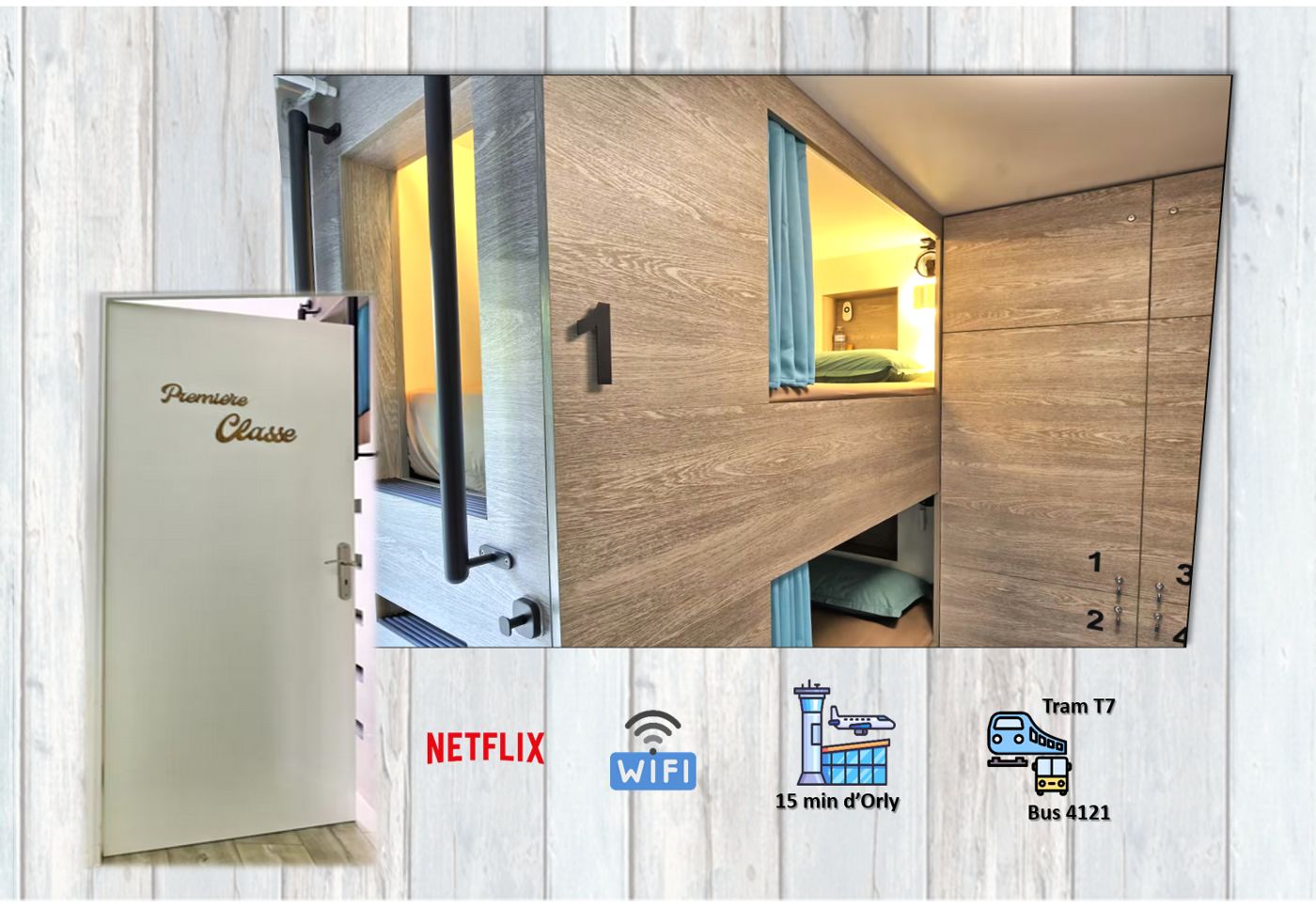 Le lit n°1, la chambre Première Classe