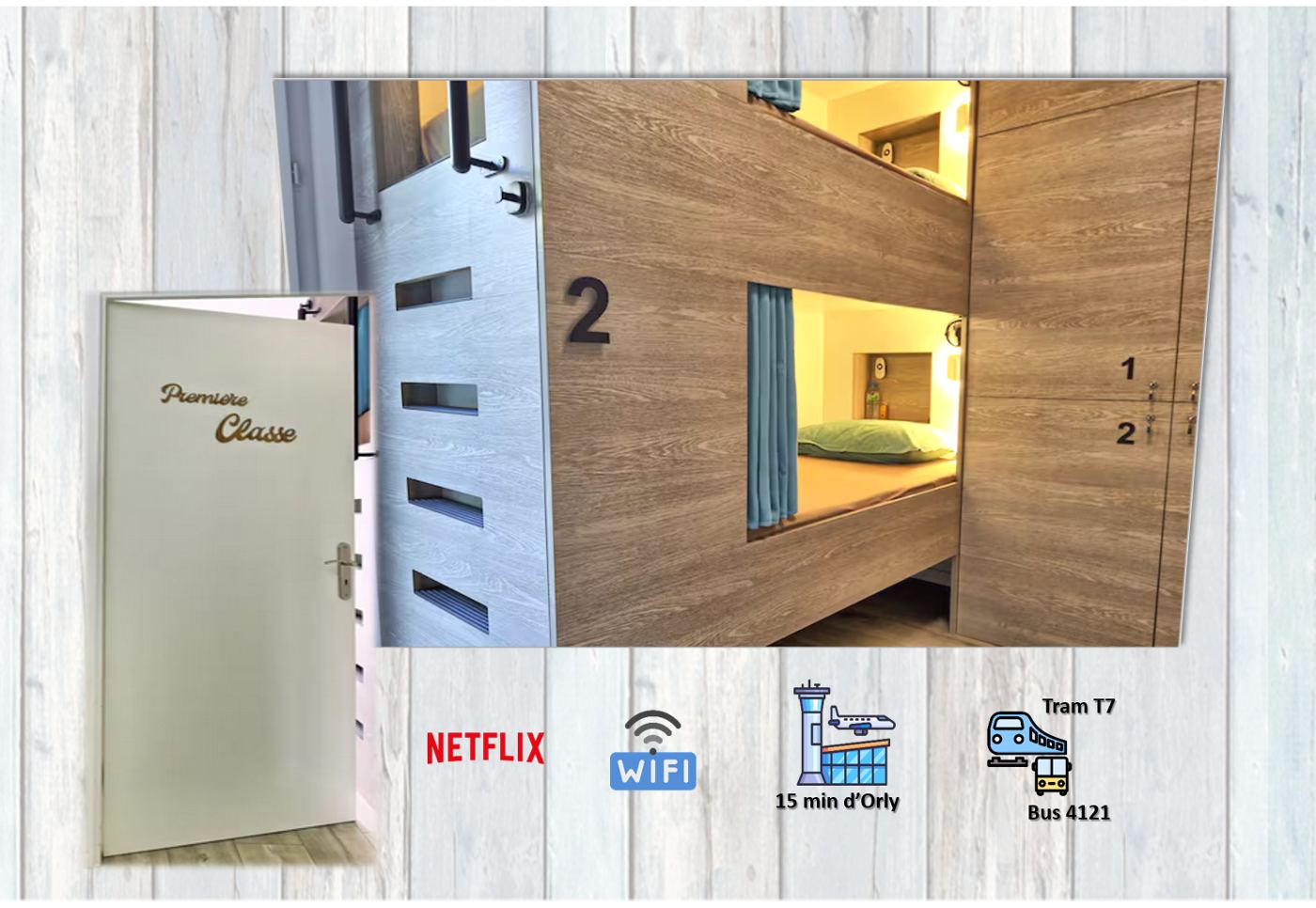 Le lit n°2, la chambre Première Classe