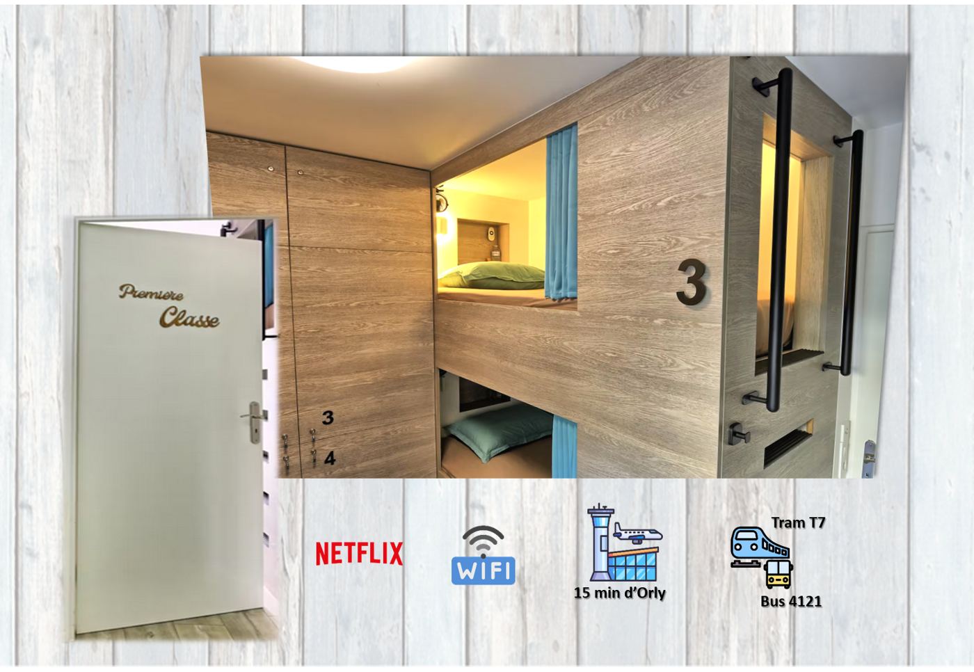 Le lit n°3, la chambre Première Classe