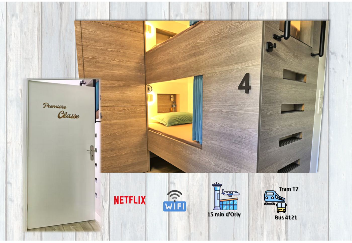 Le lit n°4, la chambre Première Classe
