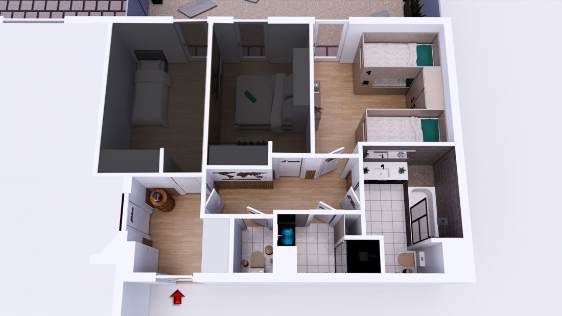 Le plan de l’appartement